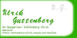 ulrik guttenberg business card